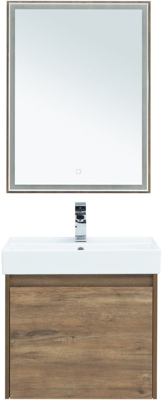 Тумба с раковиной Aquanet Nova Lite 60 дуб рустикальный, 1 ящик