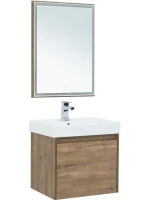 Тумба с раковиной Aquanet Nova Lite 60 дуб рустикальный, 1 ящик