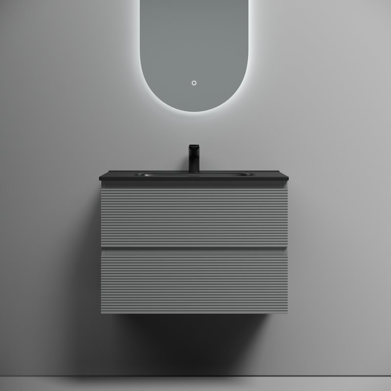 Мебель для ванной комнаты Sancos Folk 70 ergraut soft, раковина CN7007MB