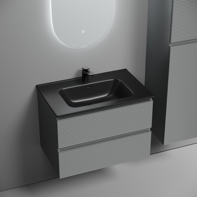 Мебель для ванной комнаты Sancos Folk 70 ergraut soft, раковина CN7007MB