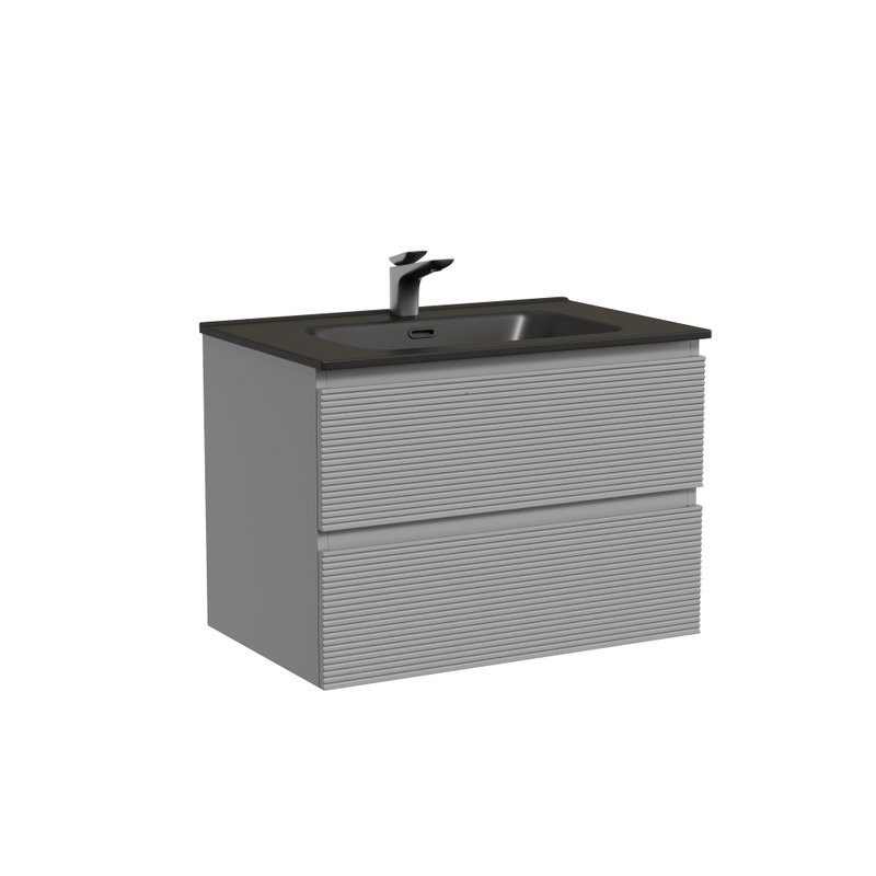 Мебель для ванной комнаты Sancos Folk 70 ergraut soft, раковина CN7007MB