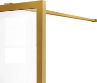 Душевая перегородка Vincea Walk-in HP Art VSW-1HC120CFBG 120 см, профиль брашированное золото, стекло прозрачное, рифленое