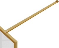 Душевая перегородка Vincea Walk-in HP Art VSW-1HC120CFBG 120 см, профиль брашированное золото, стекло прозрачное, рифленое