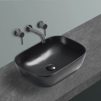 Накладная раковина Vincea VBS-102MB 46 матовая черная
