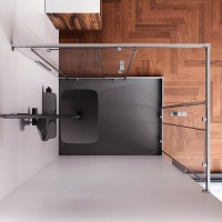 Душевой уголок AM.PM Func W84G-403-12090-MT 120х90 см, профиль хром матовый