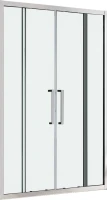 Душевая дверь в нишу Abber Schwarzer Diamant AG33170H 170 см, профиль хром, стекло прозрачное