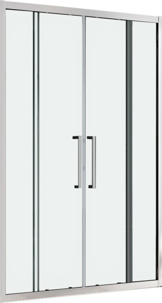 Душевая дверь в нишу Abber Schwarzer Diamant AG33170H 170 см, профиль хром, стекло прозрачное