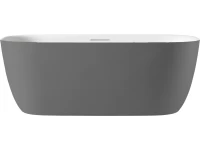 Ванна из искусственного камня AltroBagno Luciana 090225 170x80 см, отдельностоящая, овальная, на ножках, с донным клапаном