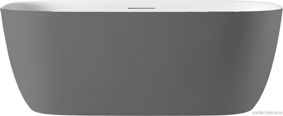 Ванна из искусственного камня AltroBagno Luciana 090225 170x80 см, отдельностоящая, овальная, на ножках, с донным клапаном