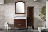 Мебель для ванной комнаты ASB-Woodline Модерн 85 антикварный орех