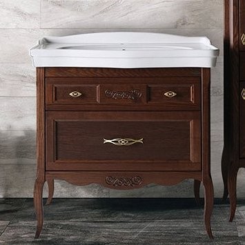 Мебель для ванной комнаты ASB-Woodline Модерн 85 антикварный орех