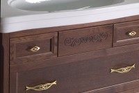 Мебель для ванной комнаты ASB-Woodline Модерн 85 антикварный орех