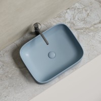 Накладная раковина Ceramicanova Element CN6052MHL серо-голубая матовая