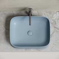 Накладная раковина Ceramicanova Element CN6052MHL серо-голубая матовая