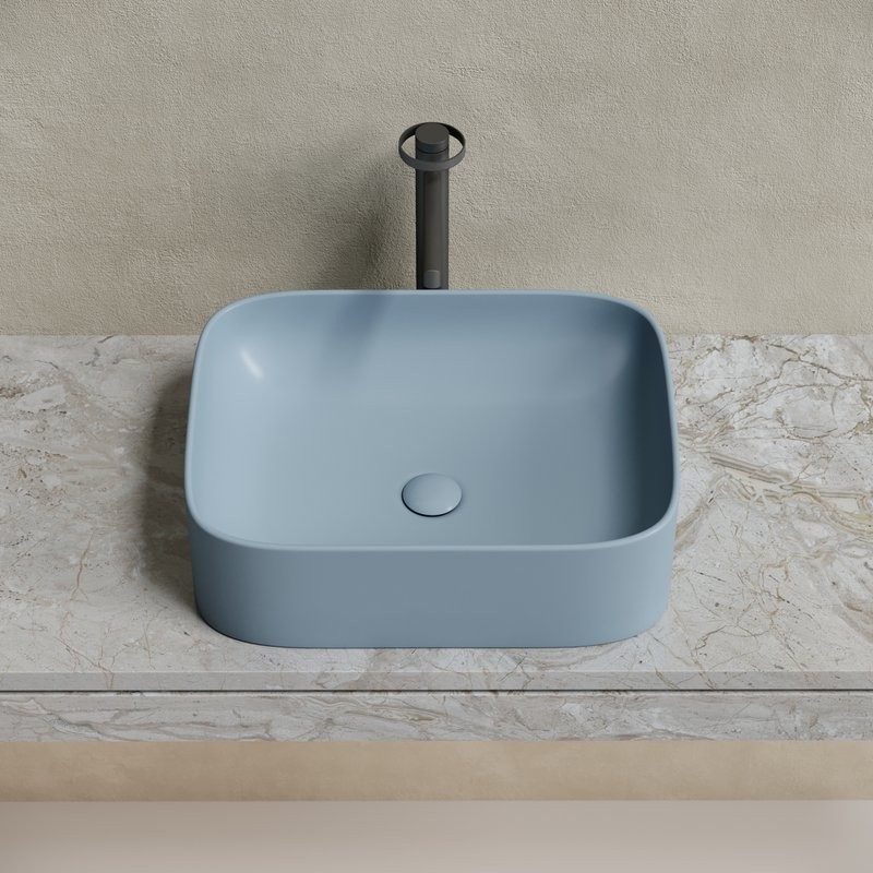 Накладная раковина Ceramicanova Element CN6052MHL серо-голубая матовая