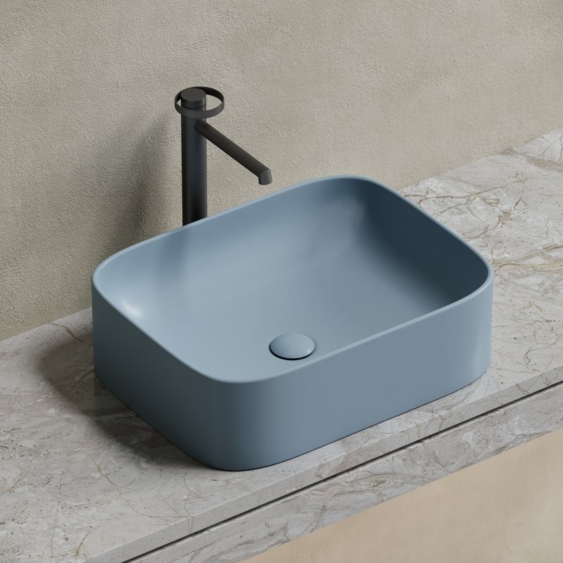 Накладная раковина Ceramicanova Element CN6052MHL серо-голубая матовая