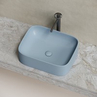 Накладная раковина Ceramicanova Element CN6052MHL серо-голубая матовая
