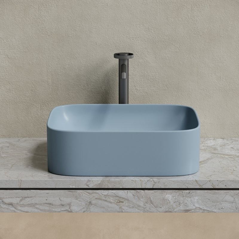 Накладная раковина Ceramicanova Element CN6052MHL серо-голубая матовая