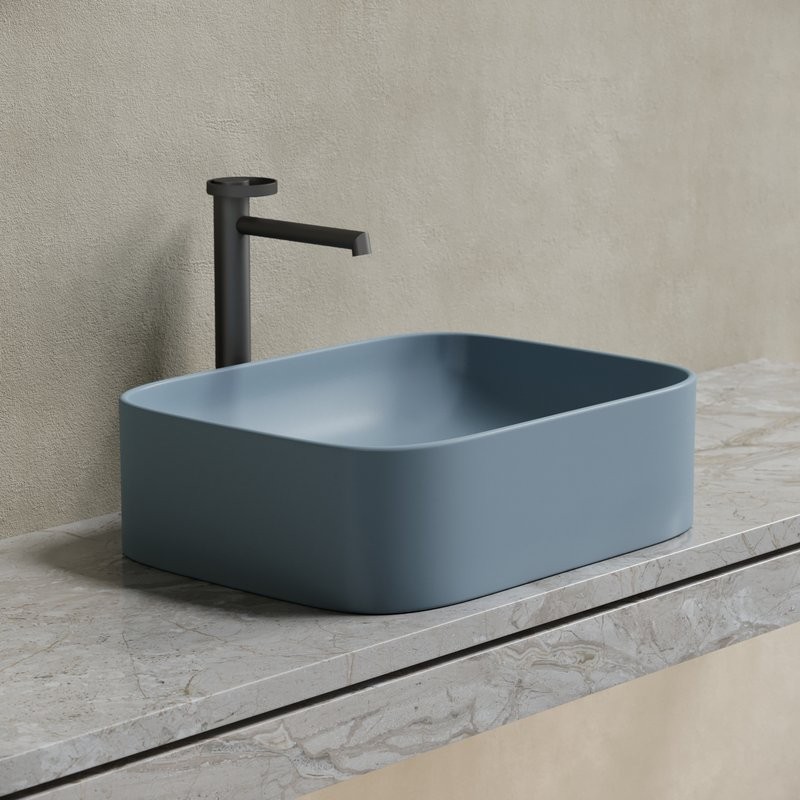 Накладная раковина Ceramicanova Element CN6052MHL серо-голубая матовая