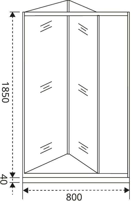 Душевая дверь в нишу Good Door Infinity SD-80-G-CH