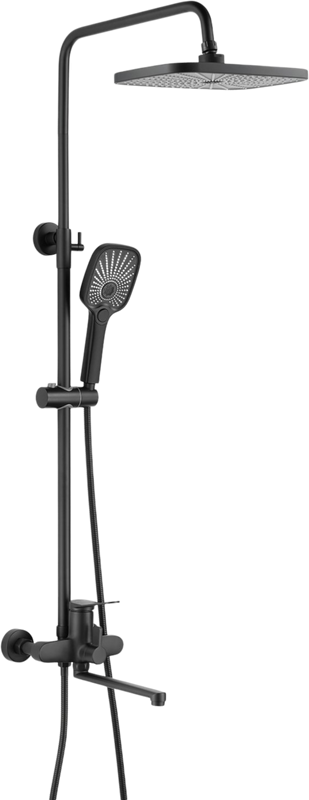 Душевая стойка Shevanik S6236H черная