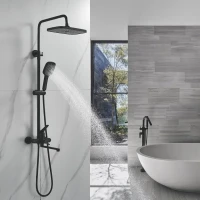Душевая стойка Shevanik S6236H черная Душевая стойка Shevanik S6236H черная