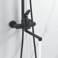 Душевая стойка Shevanik S6236H черная