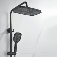 Душевая стойка Shevanik S6236H черная Душевая стойка Shevanik S6236H черная