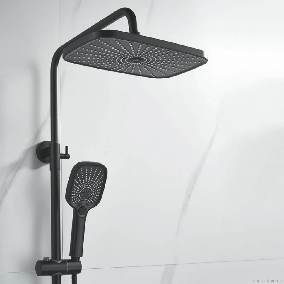 Душевая стойка Shevanik S6236H черная