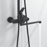 Душевая стойка Shevanik S6236H черная