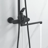 Душевая стойка Shevanik S6236H черная Душевая стойка Shevanik S6236H черная
