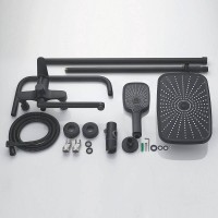 Душевая стойка Shevanik S6236H черная