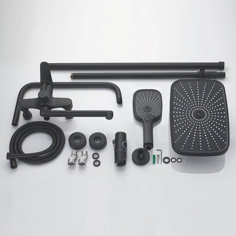 Душевая стойка Shevanik S6236H черная