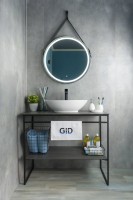 Накладная раковина GID Lago N9021 52 глянцевая белая, овальная, фаянс