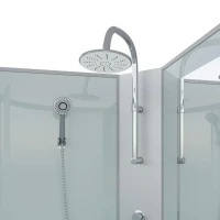 Душевая кабина Niagara Classic NG-33084-14LBKT 100х80 см, без крыши, с тропическим душем