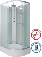 Душевая кабина Niagara Classic NG-33084-14LBKT 100х80 см, без крыши, с тропическим душем