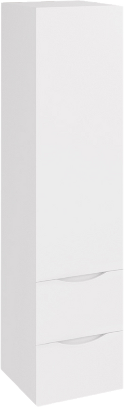 Шкаф пенал для ванной Bellezza Санриса 35 белый