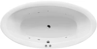Акриловая ванна Excellent Lumina WAEX.LUM19.SOFT 190x95 см, отдельностоящая, с гидромассажем, белая, овальная, с каркасом, со сливом-переливом
