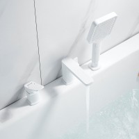 Смеситель на борт ванны Shevanik S9912C белый Смеситель на борт ванны Shevanik S9912C белый