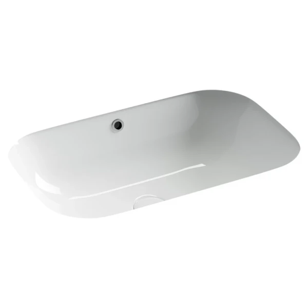 Раковина встраиваемая снизу Ceramicanova Era CN15007 61 глянцевая белая, прямоугольная