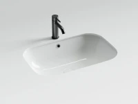 Раковина встраиваемая снизу Ceramicanova Era CN15007 61 глянцевая белая, прямоугольная