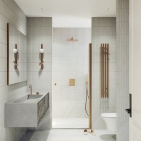 Душевая дверь в нишу Maybahglass MGD-809-2 90 см, профиль бронза, стекло прозрачное
