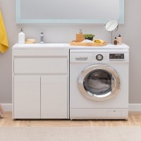 Тумба с раковиной Aquanet Токио 68 1 ящик, 2 двери L
