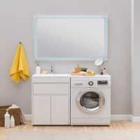 Тумба с раковиной Aquanet Токио 68 1 ящик, 2 двери L