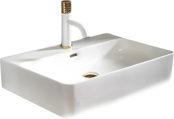 Мебельная раковина Armadi Art Vallessi Avangarde 60 накладная, белая, прямоугольная, фаянс