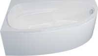 Акриловая ванна 1ACReal Мадрид R 150x95 см, угловая, правая, пристенная, белая, асимметричная, с каркасом