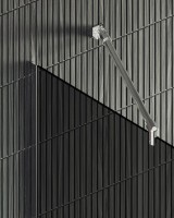 Душевая перегородка Maybahglass MGD-705-5у 69 см, профиль хром матовый, стекло графит