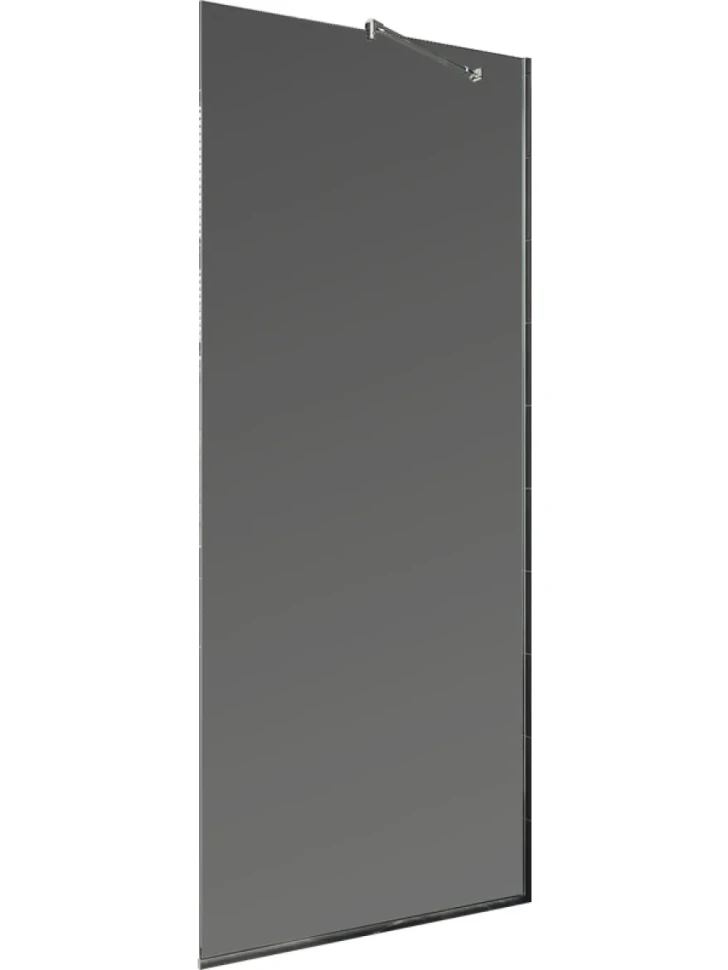 Душевая перегородка Maybahglass MGD-705-5у 69 см, профиль хром матовый, стекло графит