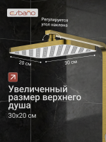 Душевая стойка Esbano ESDSBASC-DSSG золото