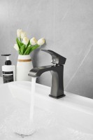 Смеситель для раковины BELZ B507 B10507-3 оружейная сталь Смеситель для раковины BELZ B507 B10507-3 оружейная сталь